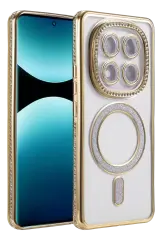 Newface Xiaomi Redmi Note 15 Pro 4g Joke Simli Magneticsafe Kılıf - Gold