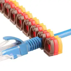 Powermaster 0-9 Dijital Kodlu Renkli Kablo İşaretleyici 2,5mm (100lü Paket)