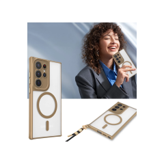 Samsung Galaxy S25 Ultra Kılıf Enka Magsafe Silikon Kılıf - Titan Gri