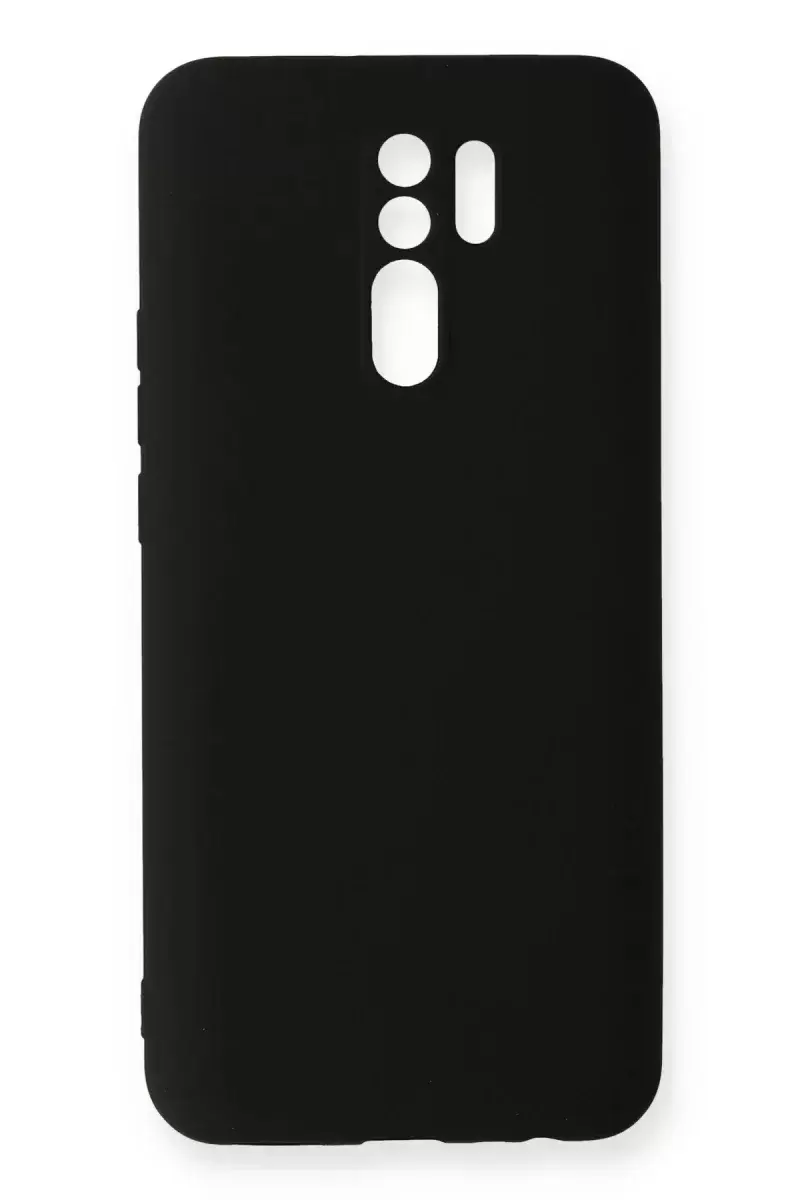 Newface Xiaomi Redmi 9 Kılıf Nano İçi Kadife Silikon - Siyah