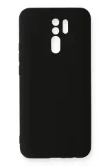Newface Xiaomi Redmi 9 Kılıf Nano İçi Kadife Silikon - Siyah
