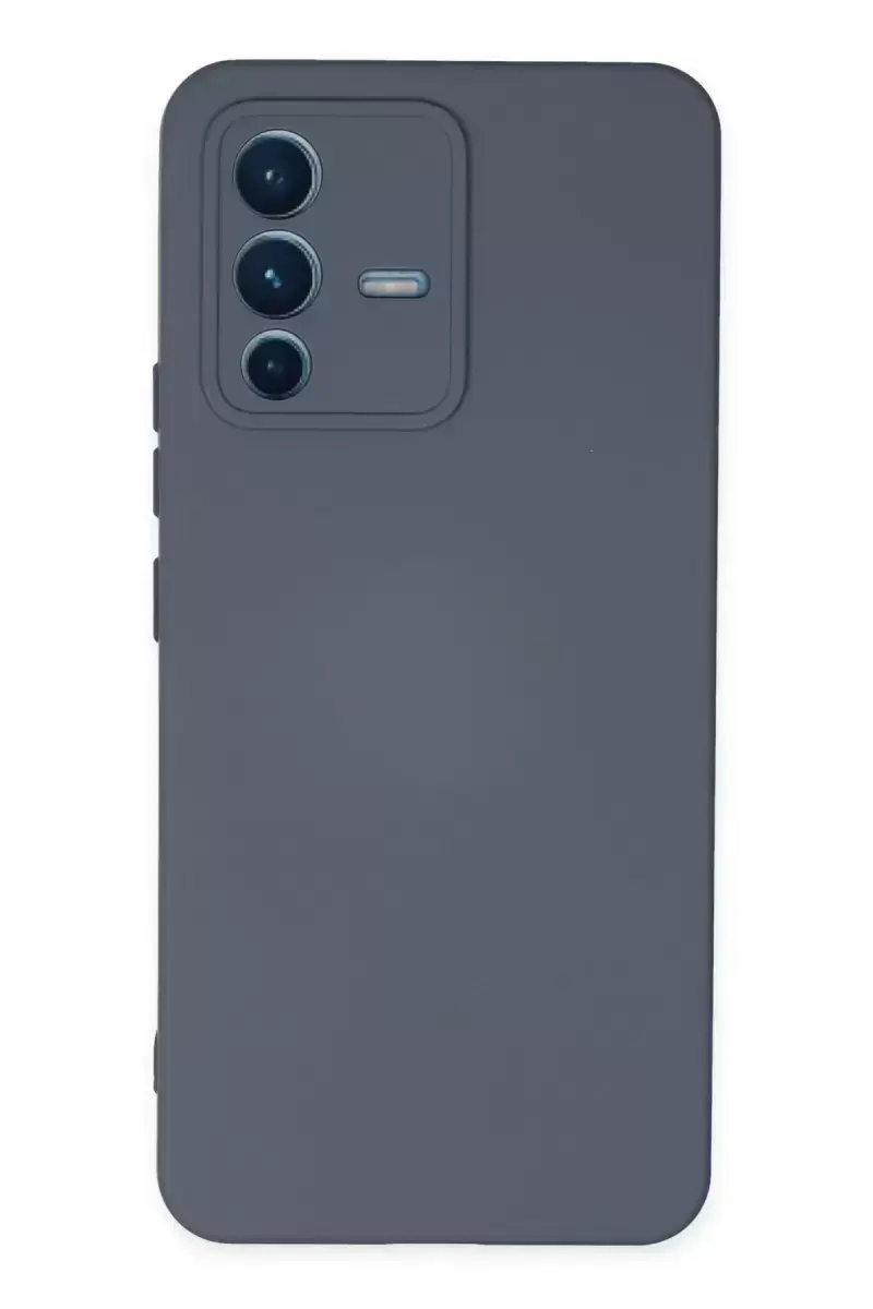 Newface Vivo V23 5g Kılıf Nano İçi Kadife Silikon - Gri