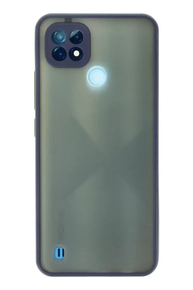 Newface Realme C21 Kılıf Montreal Silikon Kapak - Lacivert