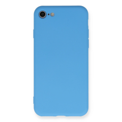 İphone 7 Kılıf Nano İçi Kadife Silikon - Mavi