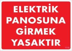 Elektrik Panosu Levhası 25x35 KOD:1118