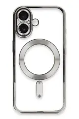 Newface İphone 16 Kılıf Kross Magneticsafe Kapak - Gümüş
