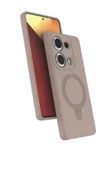 Newface Xiaomi Redmi Note 13 Pro 4g Regal Magsafe Standlı Kapak - Çöl Titanyum