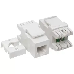 Rj 45 Cat3 Şase 180 Derece Keystone Jack