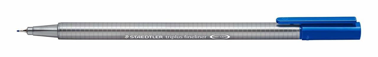 Üçgen Fineliner - 0.3 mm - Soluk Mavi