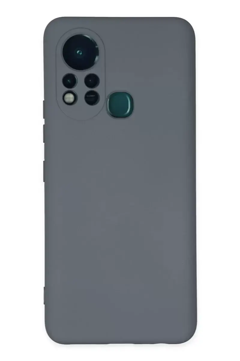 Newface İnfinix Hot 11s Kılıf Nano İçi Kadife Silikon - Gri