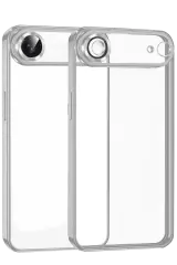Newface Apple İphone 17 Air Razer Lensli Silikon - Gümüş