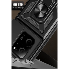 Xiaomi Mi 13t Pro Kılıf Pars Lens Yüzüklü Silikon - Lacivert