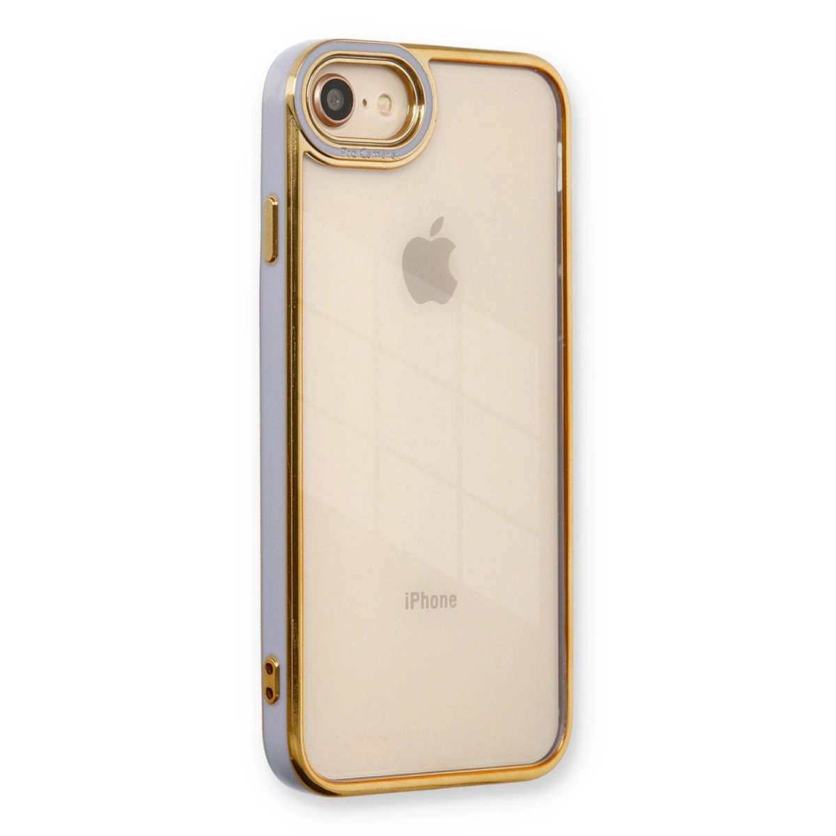 İphone 7 Kılıf Liva Lens Silikon - Lila