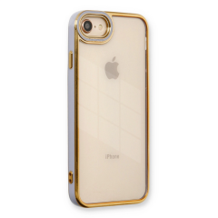 İphone 7 Kılıf Liva Lens Silikon - Lila