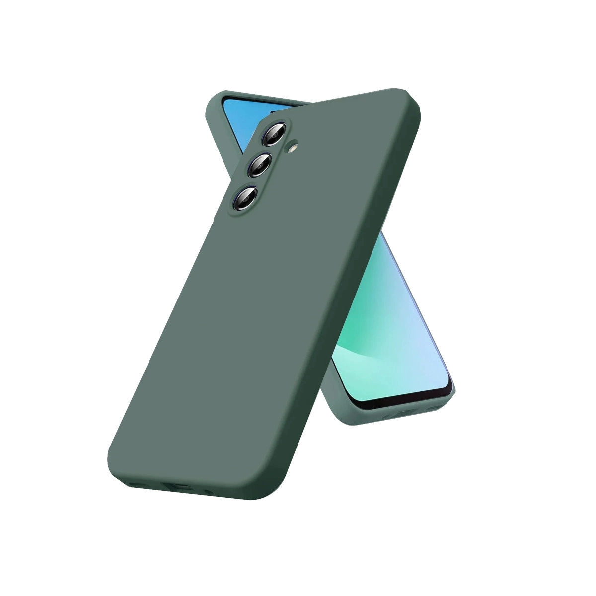 Samsung Galaxy A57 5g First Silikon - Koyu Yeşil