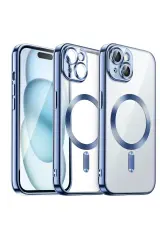 Newface İphone 15 Kılıf Kross Magneticsafe Kapak - Sierra Blue