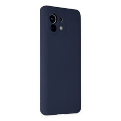Xiaomi Mi 11 Kılıf Nano İçi Kadife Silikon - Lacivert