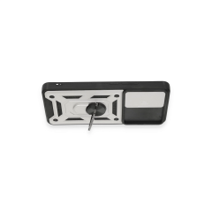 Xiaomi Mi 12t Pro Kılıf Pars Lens Yüzüklü Silikon - Gümüş