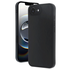 İphone 16e Kılıf Aras Deri Kapak - Siyah