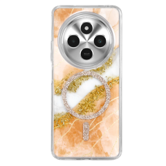 Onegif Xiaomi Redmi 14c Lotus Simli Magsafe Kapak - Yeşil