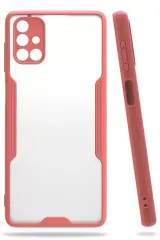 Newface Samsung Galaxy M51 Kılıf Platin Silikon - Pembe