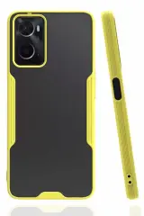 Newface Oppo A96 Kılıf Platin Silikon - Sarı