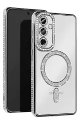 Newface Samsung Galaxy A25 5g Joke Simli Magneticsafe Kılıf - Gümüş