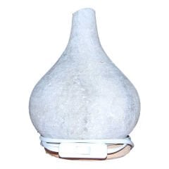 Damla Şekilli Doğal Kaya Tuzu Lambası Çankırı Kablolu Ampullü Beyaz 3-4 Kg