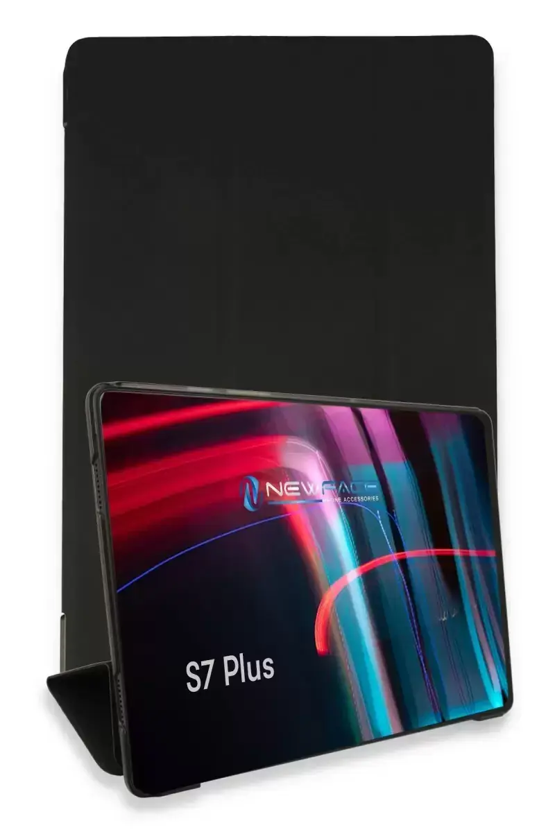 Newface Samsung Galaxy T970 Tab S7 Plus 12.4 Kılıf Tablet Smart Kılıf - Siyah