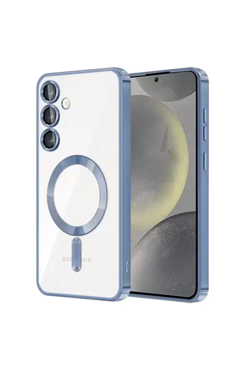 Newface Samsung Galaxy S24 Kılıf Kross Magneticsafe Kapak - Sierra Blue