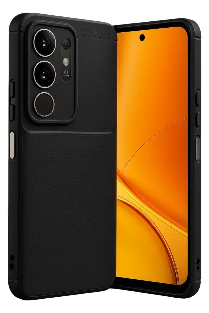 Newface Vivo Y29 4g Auto Focus Karbon Kapak - Siyah