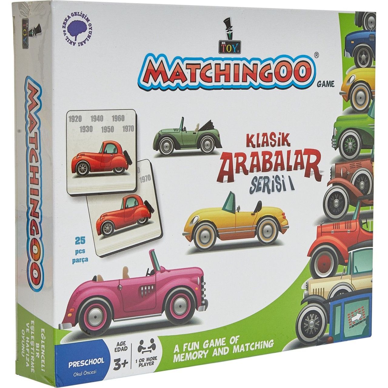 Mr. Toys Matchingoo Hafıza Ve Eşleştirme Oyunu Klasik Arabalar Serisi