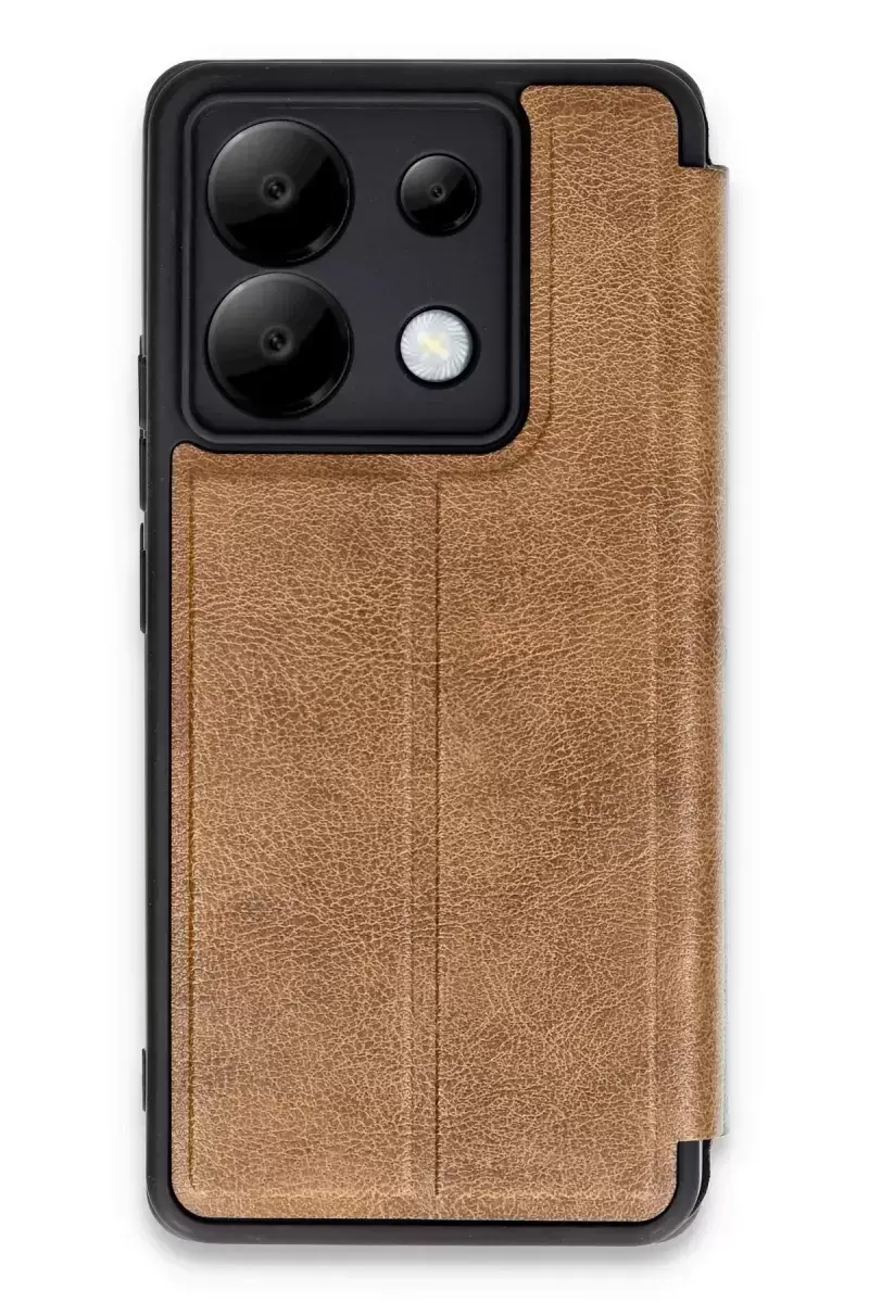Newface Xiaomi Redmi Note 13 Pro 5g Kılıf Flip Cover - Taba