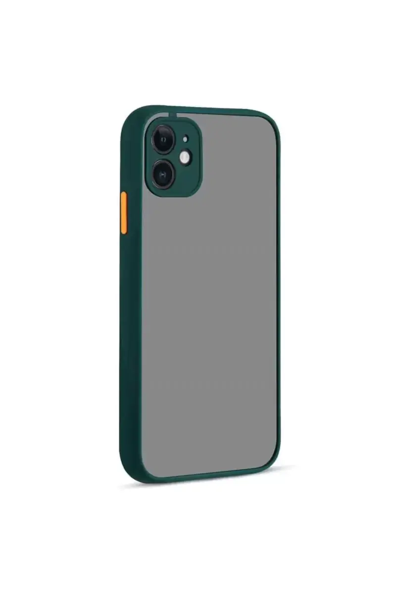 Newface Apple İphone 12 Kılıf Montreal Silikon Kapak - Yeşil