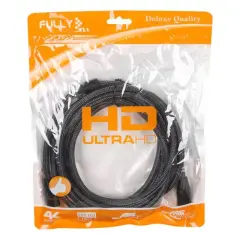 Fully G-507b 19+1 Pin V2.0 4k 60hz 3 Metre Örgülü Gold Hdmı Kablo