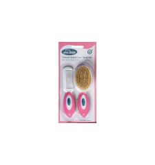 Sevi Bebe Natural Fırça Tarak Seti - Pembe