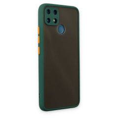 Realme C25 Kılıf Montreal Silikon Kapak - Yeşil