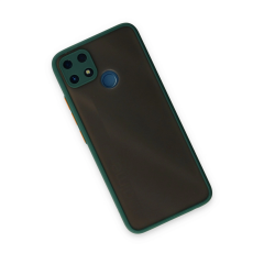 Realme C25 Kılıf Montreal Silikon Kapak - Yeşil