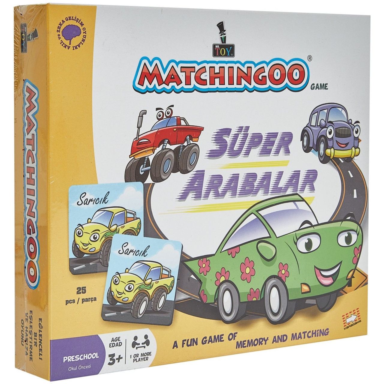 Mr. Toys Matchingoo Hafıza Ve Eşleştirme Oyunu Süper Arabalar