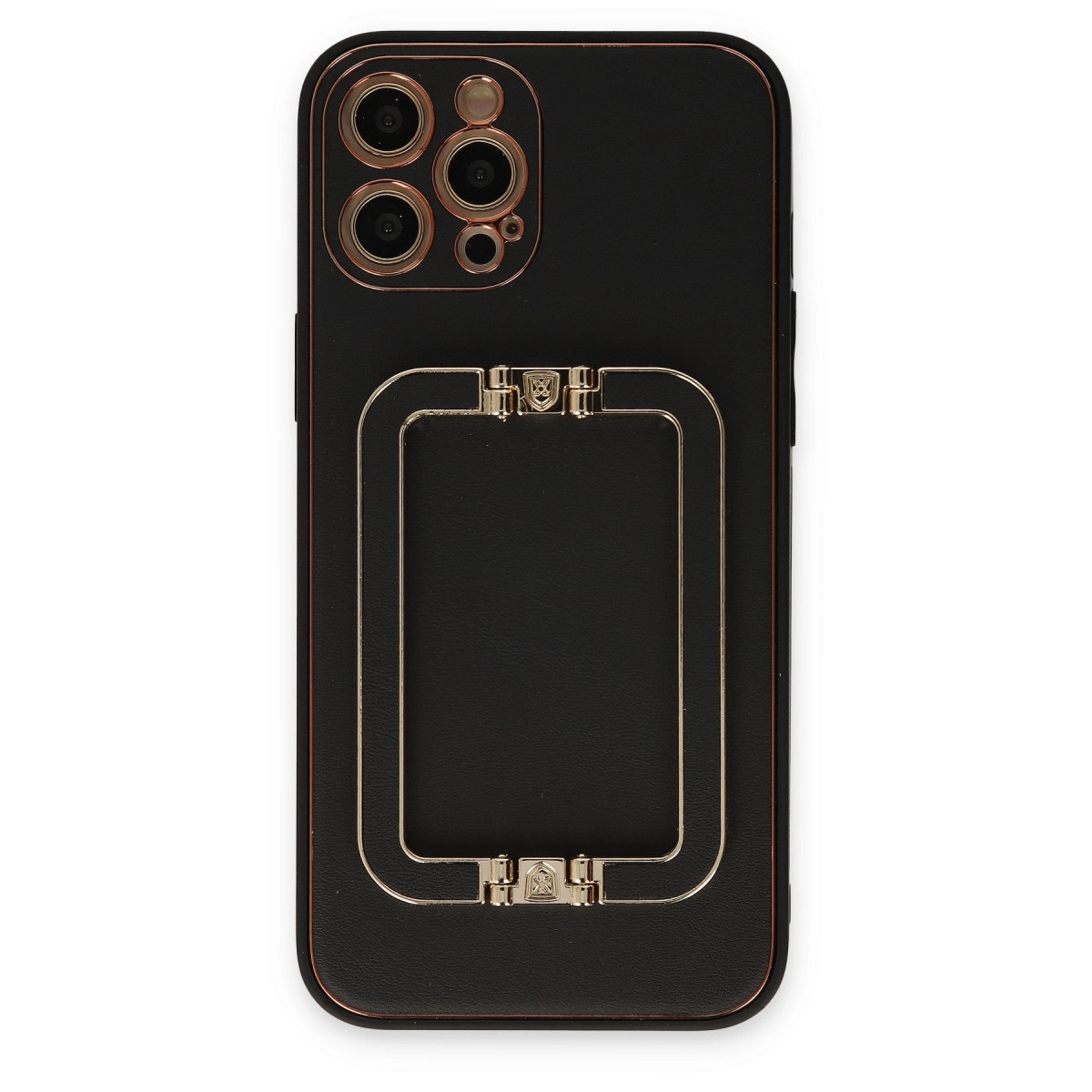 İphone 12 Pro Kılıf Coco Elit Kapak - Siyah