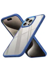 Newface Apple İphone 15 Pro Kılıf Power Silikon - Mavi
