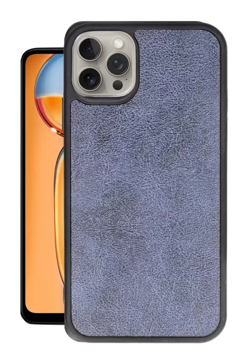 Newface İphone 14 Pro Kılıf Aras Deri Kapak - Lacivert