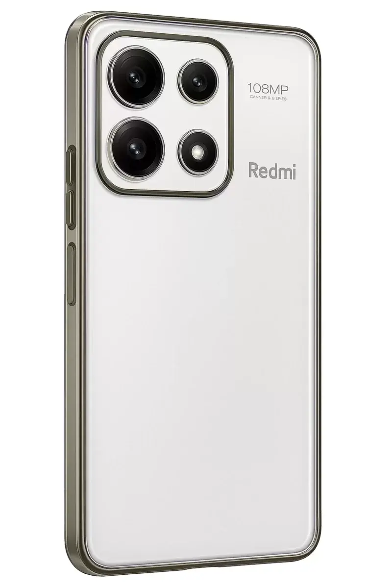 Newface Xiaomi Poco X6 Pro Kılıf Razer Lensli Silikon - Gold