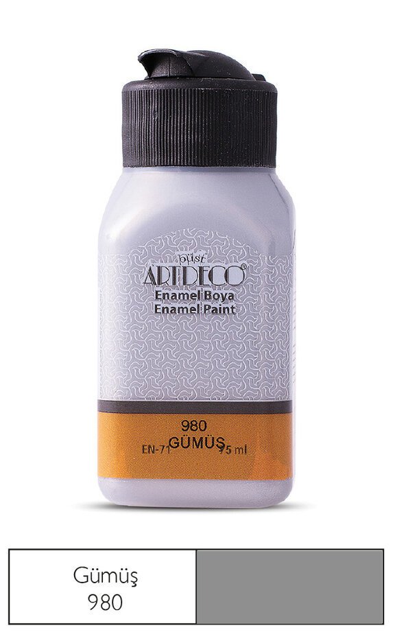 Enamel Boya 75ml N:890 Gümüş