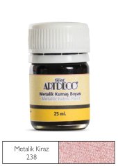 Metalik Kumaş Boyası 25ml Kiraz 238