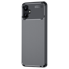 Samsung Galaxy A06 Kılıf Auto Focus Karbon Kapak - Siyah