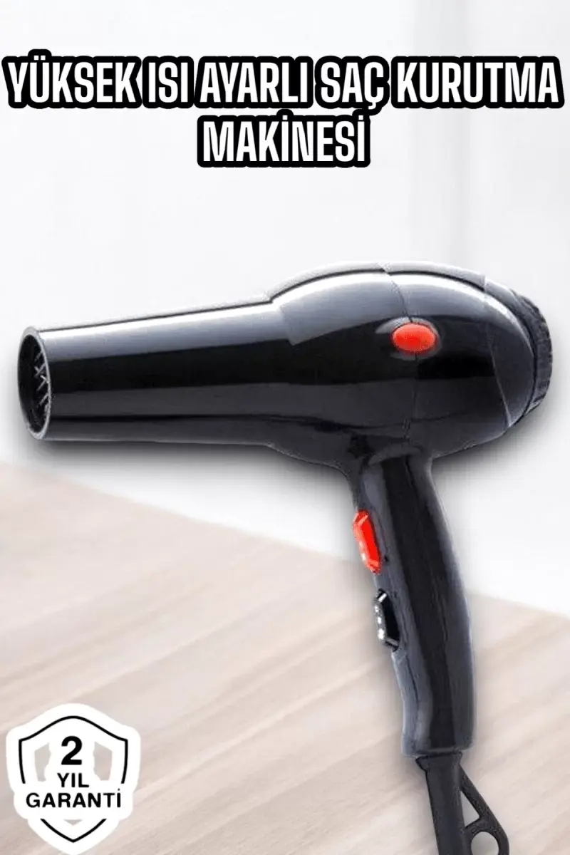 2200 Watt Profesyonel Saç Kurutma Makinesi Güçlü Ve Dayanıklı Tasarım