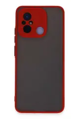 Newface Xiaomi Redmi 12c Kılıf Montreal Silikon Kapak - Kırmızı