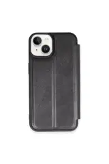 Newface Apple İphone 15 Kılıf Flip Cover - Siyah