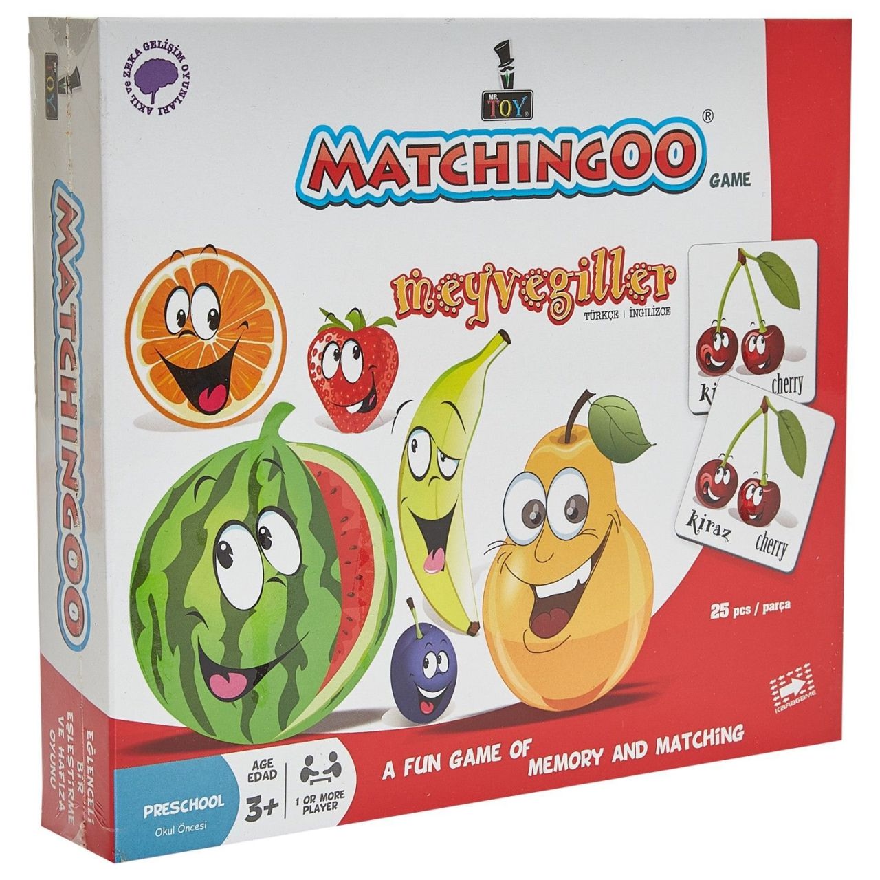 Mr. Toys Matchingoo Hafıza Ve Eşleştirme Oyunu Meyvegiller